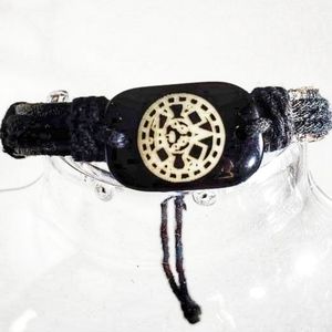 247B385 Unisex Adjustable Leather Aztecs Bracelet